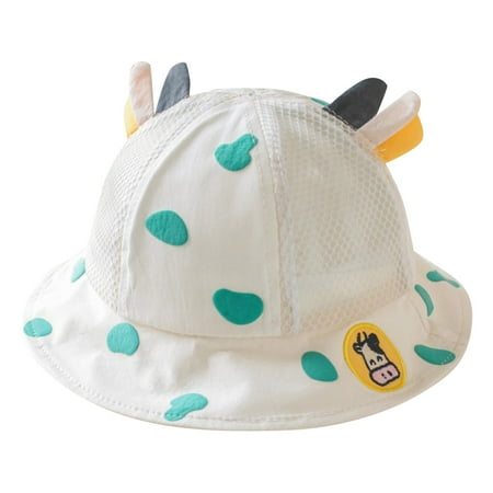 

Kids Adjustable Chin Strap Sun Hats Summer Spring Sun Hat Cute Cartoon Outdoor Beach Bucket Cap Baby Beach Hats 6-12 Months