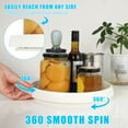 sixwipe 4 Pack Fridge Cupboard Plastic Rotating Lazy Susan Turntables