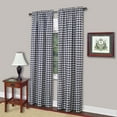 thumbnail image 2 of Simple Elegance by Ben&Jonah Scotch Check Gathered Swag Window Curtain Pair - 72"W x 63"L - Navy, 2 of 2