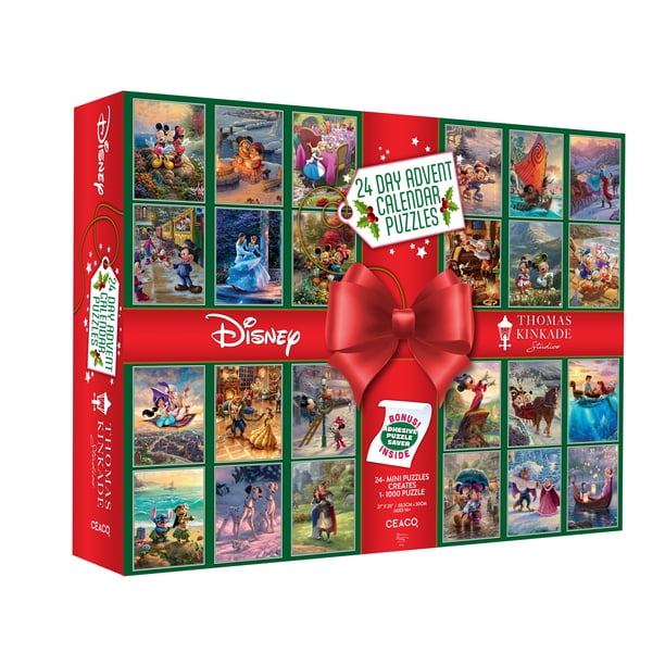 Ceaco Thomas Kinkade-Disney 1000-Piece 24-Day Advent Calendar