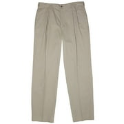Men's Twill Stain-Free Pleated Pant