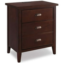 Bowery Hill 1 Drawer Nightstand in Chocolate Cherry