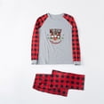 thumbnail image 2 of Family Christmas Pjs Two Piece Sleepwear Set Long Sleeve T-Shirts and Pants Holiday Nightgowns with Merry Christmas, 2 of 6