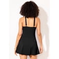 thumbnail image 2 of Swimsuits For All Women's Plus Size Tummy Control One Piece High Neck Wrap Swimdress with Adjustable Straps, 2 of 6