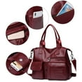 thumbnail image 4 of Women Casual Crossbody bags PU Leather Shoulder Bags Multi Pocket Handbags, 4 of 6