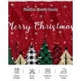 thumbnail image 5 of Christmas Tree Bed Skirt Winter Snowflae Red Bed Skirts King Size 16 Inch Drop, Wrap Around Dust Ruffle&nbsp;Bedskirt with Adjustable Elastic Belt for Queen Size Beds, 5 of 7