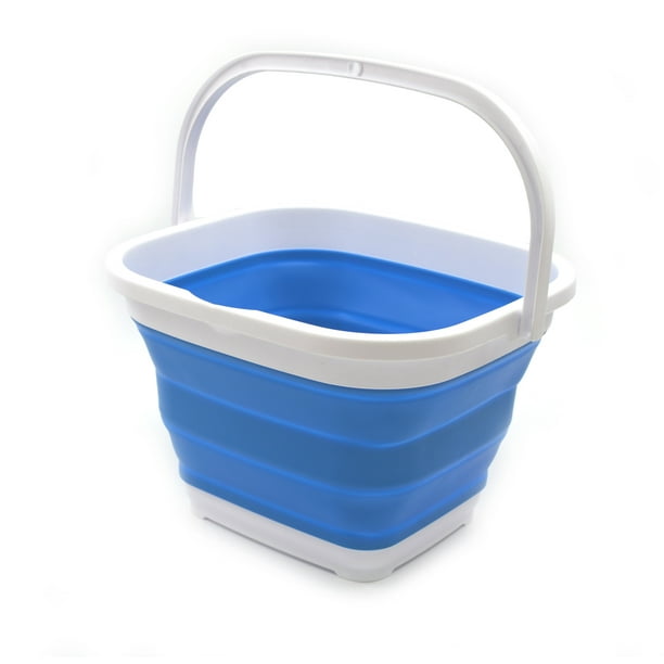 SAMMART 10L (2.6 gallon) Collapsible Rectangular Handy Basket / Bucket