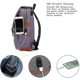 thumbnail image 2 of Vintage Laptop Backpack With Usb Charging Port, Elegant Water Resistant Travelling Backpack Casual Daypacks School Shoulder Bag For Men Women, Fits Up, 2 of 4