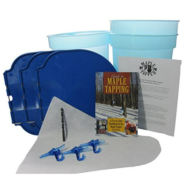 Deluxe Maple Tree Tapping Kit (Tap 3 Trees) Includes 3 Sap Buckets