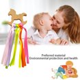 thumbnail image 3 of Arco Iris Madera Cinta Anillo Juguetes Bebé Mordedor Bebé Recién Nacido Juguete Sensorial Nube Cinta Molar Madera Círculo Mordedor Juguete 2 Uds seitruly BA001549-03, 3 of 6