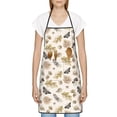 thumbnail image 3 of Pofeuu nuts leaf Butterfly Print Aprons with Pockets, Cute Aprons for Kitchen, Cooking, Server, Barber, Chef Apron, 3 of 7