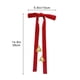thumbnail image 3 of Christmas Bow Bells Pendant Decorated Velvet Bow Ornaments Christmas Tree Wreath Dress Pendant, 3 of 6