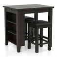 thumbnail image 3 of Furniture of America Albana Wood 3-Piece Counter Height Dining Set in Walnut, 3 of 8