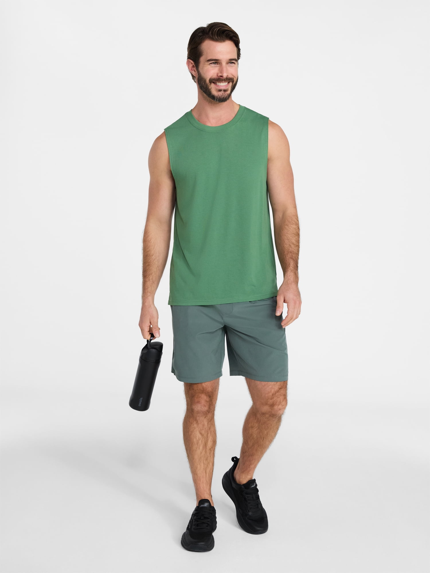 Athletic Works Men's and Men's Big & Tall Tri-Blend Muscle Tee, Sizes XS-4XLT