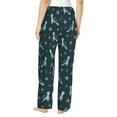 thumbnail image 3 of Naloa Cute Turtle Print Women’s Ultra-Soft Comfy Pajama Lounge Pants with Pockets & Drawstring, 3 of 8