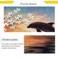 thumbnail image 2 of Dreamtimes Jumping Dolphin Puzzle 1000 Pieces - Wooden Jigsaw Puzzles for Family Games - Suitable for Teenagers and Adults, 2 of 7