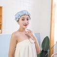 thumbnail image 4 of Bonnets de Bain Imperméables de Luxe Unisexes Élastiqués Réutilisables Protecteurs, 4 of 8