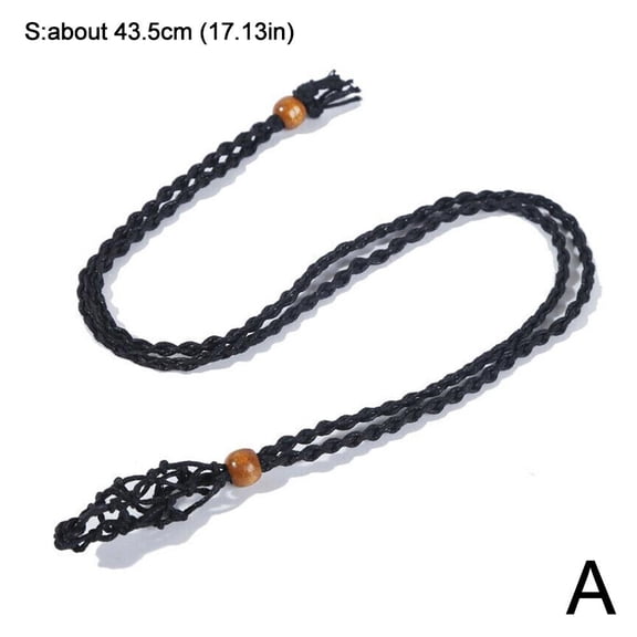 Necklace Cord Empty Stone Holders, Crystal Necklace Stone Holder, Empty Stone Pendant Necklace Holders Necklace Quartz Adjustable Necklace Cage Cord for Jewelry Making