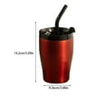 thumbnail image 4 of Botella de agua Matsuzay de acero inoxidable 380ml lavable boca ancha color rojo, 4 of 6