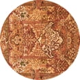 thumbnail image 1 of Ahgly Company Indoor Round Animal Orange Traditional Area Rugs, 4' Round, 1 of 1