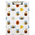 thumbnail image 2 of FMSHPON Bee Honey Clipboard Hardboard Wood Nursing Clip Board and Pull for Standard A4 Letter 13x9 inches, 2 of 8
