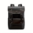 thumbnail image 4 of PRIYAL Men'S Autumn And Winter Backpack, a Christmas Gift, Large Capacity Multifunctional PU Material, Suitable for Outdoor Travel, Commuting, And Casual Use, 4 of 12