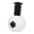 thumbnail image 4 of S SERENABLE Dog Treat Dispensing Soccer Chew Fetch Throw Ball for Teeth Cleaning Chewing White, 4 of 9
