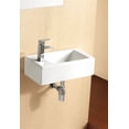 thumbnail image 4 of Elanti Ceramic 20'' Wall Mount Bathroom Sink with Overflow, 4 of 5