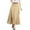 Khaki, variant on YOUSNH Ladies Fashion Casual High Waist Skirt in Pure Color Skirts for Women Khaki XXL