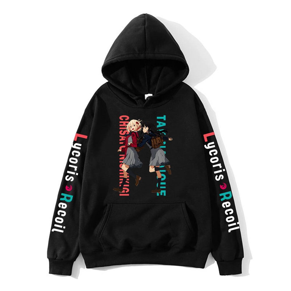 Lycoris Recoil Classic Hoodies Anime Sweatshirts Casual Unisex Kawaii  Clothes Chisato Takina Graphic Top - Walmart.com