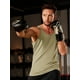 thumbnail image 2 of Camiseta sin mangas TACVASEN de algodón para gimnasio, sin mangas, color caqui, para hombre, 2 of 6
