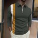 thumbnail image 1 of Blusa y camisa de manga larga con cuello vuelto para hombre, jersey de solapa de manga corta, top deportivo de manga corta con solapa, blusa de poliéster para hombre, 1 of 5