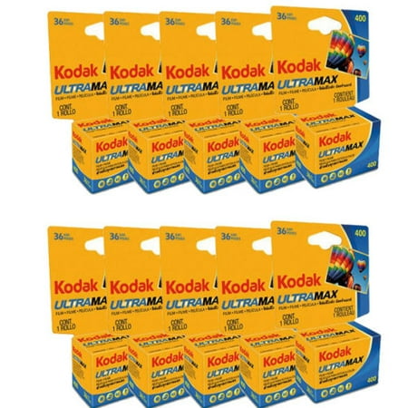 - 10 Rolls Kodak Ultra Max GC 135-36 ISO 400 35mm Color Print Film