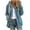 Blue, variant on Patlollav Winter Womens Double Sided Velvet Zipper Hooded Jacket Long Sleeve Sweatshirts
