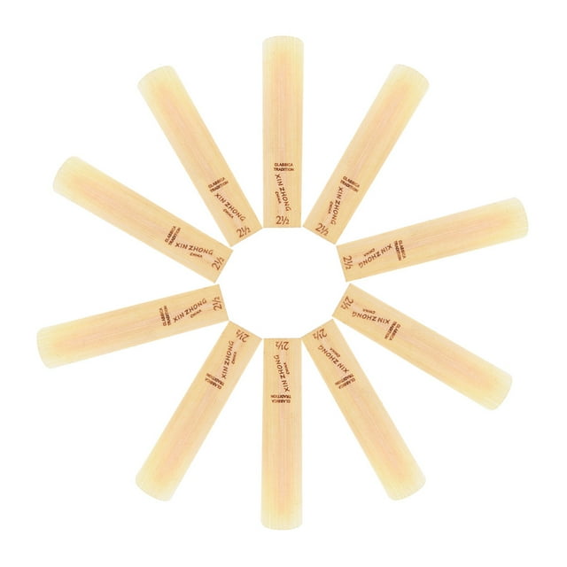 Roseau de saxophone Ténor Standard 10 Bb, Force 2.5, Adapté aux Débutants, 10 Pcs/boîte