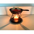 thumbnail image 6 of Mini Cast Iron Skillet with Warmer Wax Melter and Trivet Wax Pot Black Tea Lights Decorations, 6 of 12