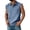 Blue, variant on Zimjoy Henley Tank Tops Mens Relaxed Fit Soft Cotton Linen Sleeveless Tank Polo Shirts Lightweight Breathable Collared Vests Light Gray L