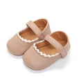 thumbnail image 4 of Yoyauz Baby Girl Mary Jane Shoes Anti Slip Rubber Sole Ballet Slippers Princess Dress Wedding Shoes Newborn Kids Shoes Toddler Shoes（0-12 Month）, 4 of 5