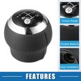 thumbnail image 3 of Unique Bargains 5 Speed Automatic Transmission Gear Shift Knob for Lexus ES300h ES350 2016-2018 Plastic Black, 3 of 7