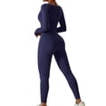 thumbnail image 5 of Crowdstage Women's Mock Turtle Neck Long Sleeve Tops Bodysuit Jumpsuit,Sleevesless Bodysuit Dance Unitard,  Bodycon Rompers Jumpsuits for Workout Yoga, 5 of 9