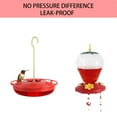 thumbnail image 6 of iMucci Hanging Hummingbird Feeders for Outdoors Applies to All Birds, Leak-Proof Hummer Bird Feeder Outside, Easy to Clean and Fill, 16 oz, Red, 6 of 8