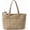 Khaki, variant on Quilted Puffer Tote Bag for Women 15.6 in Laptop Compartment Work Travel Tote with Trolley Sleeve Beige