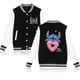 thumbnail image 3 of Sudadera con capucha de Disney Stitch de los años 90, chaqueta de béisbol para hombres y mujeres, sudadera para niños y niñas, chaquetas Harajuku, ropa de calle, abrigos universitarios Y2k, 3 of 5