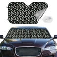 thumbnail image 2 of Haiem Daisies Flowers Car Windshield Sun Shade - Blocks UV Rays Sun Visor Protector, Sunshade to Keep Your Vehicle Cool, Universal Fit SUV Van Sedan-Medium, 2 of 7