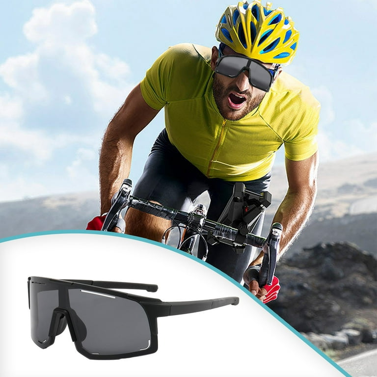 COFEST Cycling Glasses Mountain Bicycle Glasses Men Women Road Bike Eyewear  Outdoor Sports Cycling Sunglasses Black