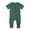 Dark Green, variant on Baby Rompers Footless Pajamas Zipper Short Sleeve Sleeper Jumpsuit,Kids Clothing,3-6 Months