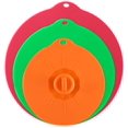 thumbnail image 1 of Set of 3 Silicone Lids - Reusable Airtight Lids - Microwave Lid - Suction Cup Silicone Pan Lid (3 Sizes), 1 of 5