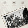 thumbnail image 6 of Elephant Stock Black California La Palm Alley Wall Art - Horizontal Multi Panel Canvas - Living Room Wall Decor - City Multi Panel - Black And White Decor By Philippe Hugonnard - 65" x 42", 6 of 8