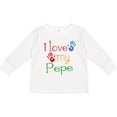 thumbnail image 3 of Inktastic Pepe Grandkids Handprints Boys or Girls Long Sleeve Toddler T-Shirt, 3 of 5