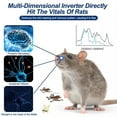 thumbnail image 4 of Bewildely ABS potente ratón ratones rata murciélago repelente ondas ultrasónicas de alta frecuencia inofensivas para el cuerpo humano Jardín y Patio negro Enchufe del Reino Unido, 4 of 6